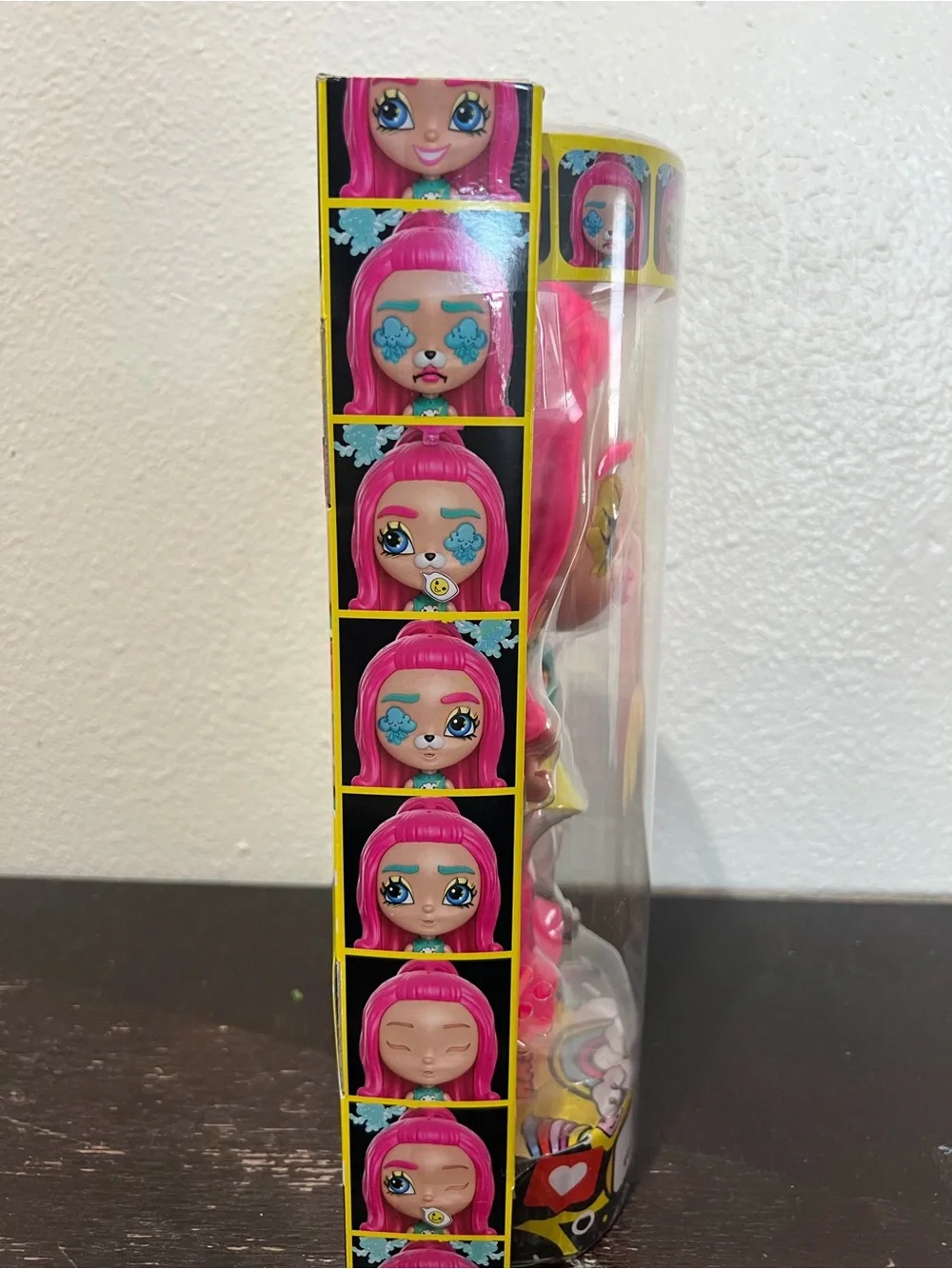 Mattel Lotta Looks Weather Girl Doll - Pink Hair & Yellow Outfit